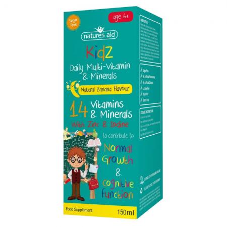 (6 - 12 years) Kidz Multi-Vitamin & Minerals