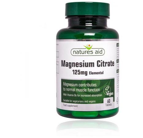 Magnesium 125mg Citrate (with Vitamin B6)